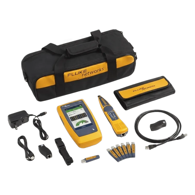 Kit Avanzado de Calificador de Red LinkIQ, Para Verificar Rendimiento de Cableado Hasta 10Gbps Basado en Frecuencia, con Pantalla Multitáctil a Color FLUKE NETWORKS LIQ-KIT