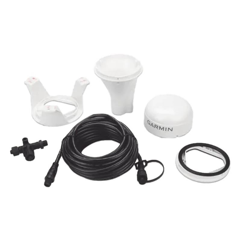 Antena Marina GPS 24xd / Conexión por medio de red NMEA 2000 / Peso 201 g / Cable 6 m / Rango de Temperatura -30 a 80 °C / Material Aleación de Plástico IPX7 / Alimentación 9-32 V CC / Precisión < 1 m CEP GARMIN 10-02316-10