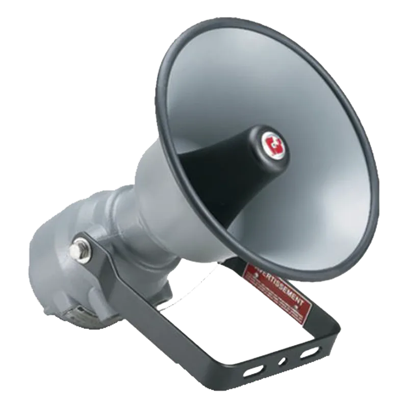 Altavoz de anunciamiento publico a prueba de explosiones AudioMaster®, 30W de Potencia, Listado UL y cUL para Clase I, División 1, Grupos B, C y D; Clase I, División 2, Grupo A, B, C y D; Clase II, División 2, Grupos F y G; Clase FEDERAL SIGNAL INDUSTRIAL AM302X