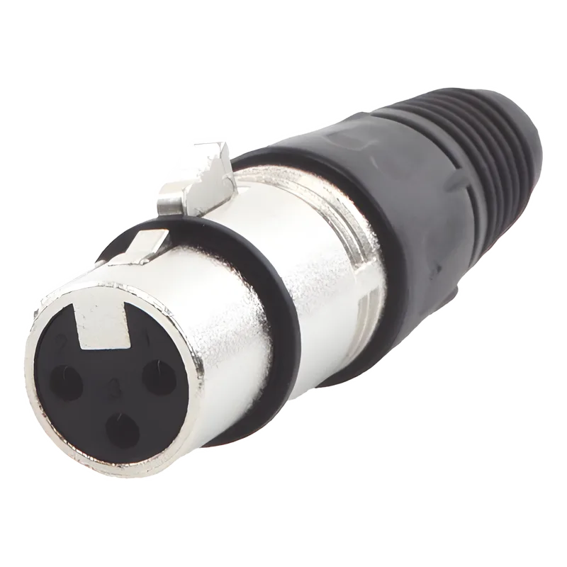 Conector XLR 3 Pines Hembra | Ideal para Conexiones de Micrófonos y Mezcladoras | Equipo de Audio Profesional EPCOM PROAUDIO EP-XLRF