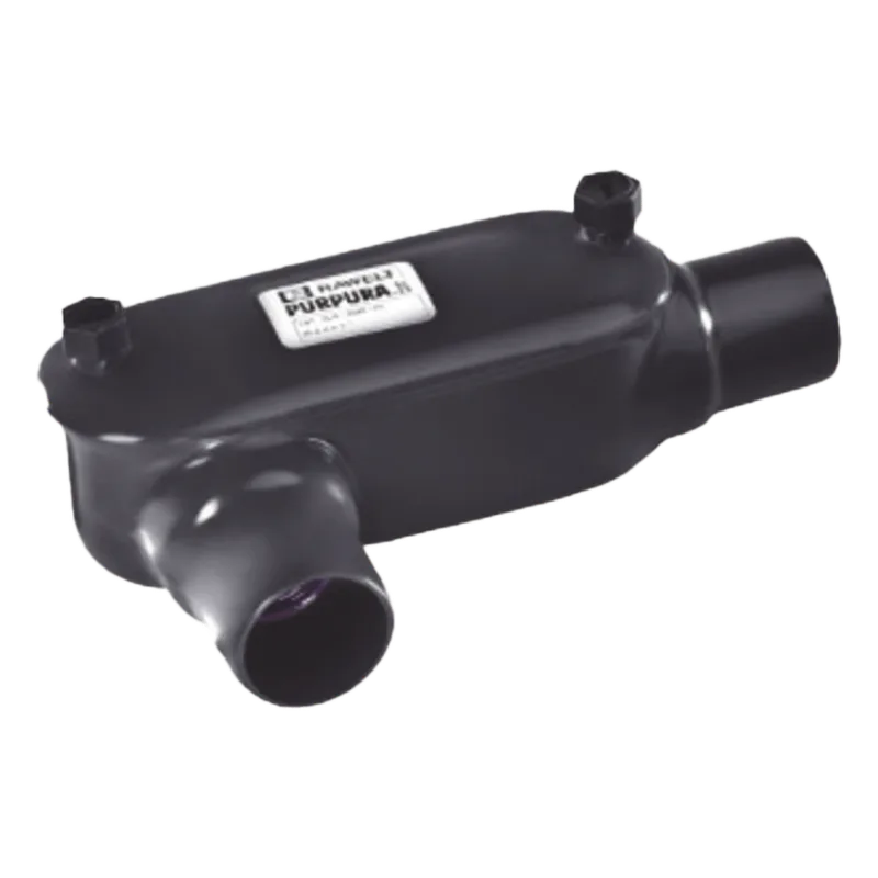 Caja Condulet tipo T con recubrimiento exterior de PVC de 3/4" (19 mm). RAWELT OT-0087-PC