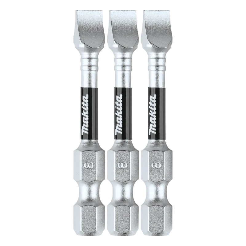 Punta plana SL IMPACT-XPS de 8 X2 blister con 3 piezas MAKITA E-00882