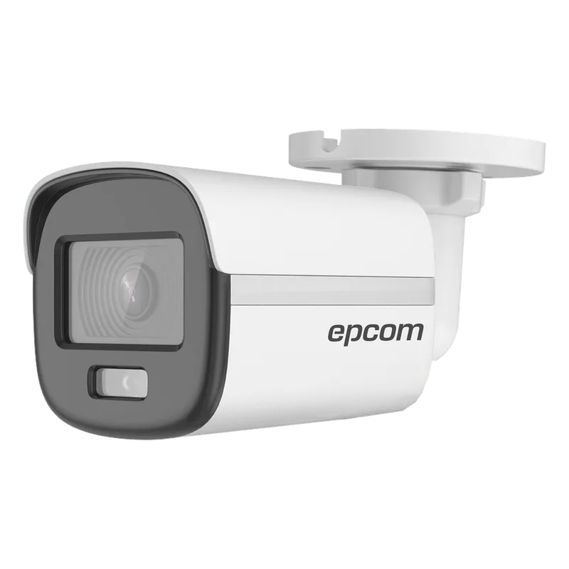 [ColorVu] Bala TURBOHD 3K (5 Megapixel) / Lente 2.8 mm / Micrófono Integrado / Imagen a Color 24/7 / Luz Blanca 20 mts / Exterior IP67 / dWDR / 4 Tecnologías / Metal EPCOM PROFESSIONAL B3K-TURBO-C