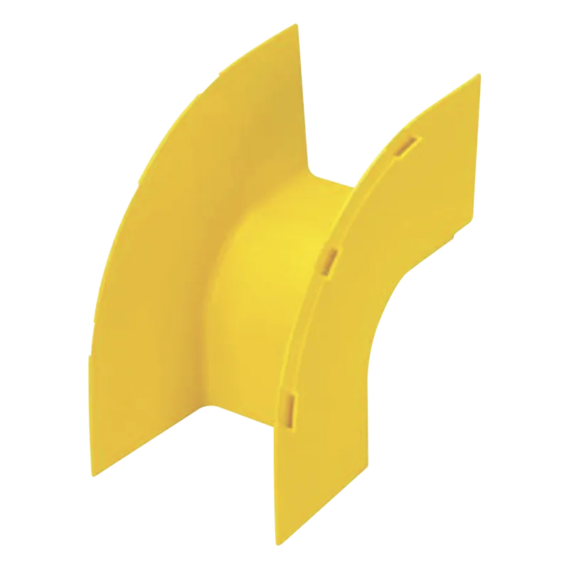 Bajada Vertical Exterior de 90º, Para uso con Canaletas 4X4 FiberRunner™, Color Amarillo PANDUIT FROVRA4X4LYL