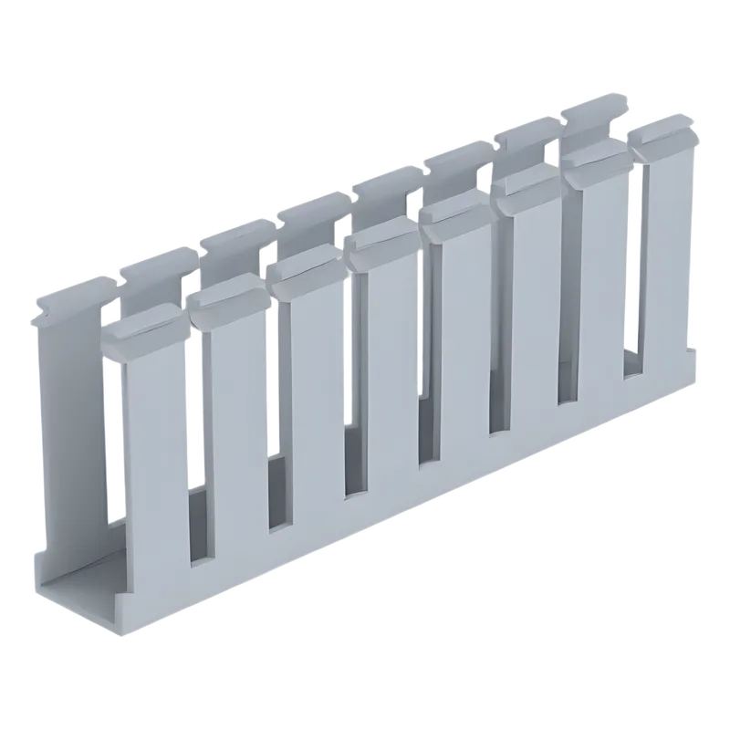 Canaleta Ranurada de PVC sin Tapa, Tipo G, 1.25 in de Ancho, 3.12 in de Alto y 1800 mm de Largo, Color Gris PANDUIT G1X1LG6