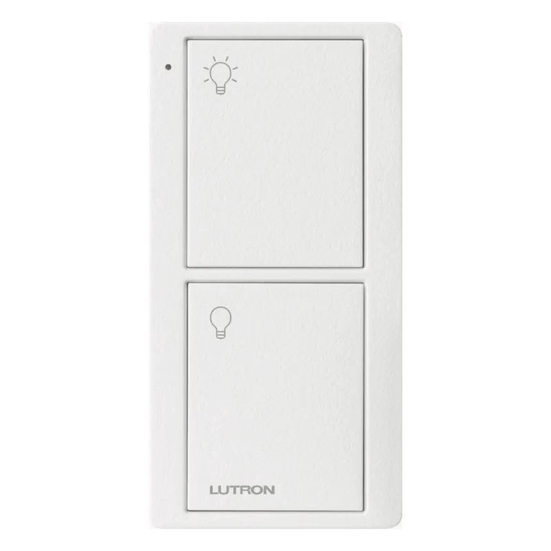 Control remoto inalámbrico Pico de 2 botones para encender y apagar, compatible con Caseta, RA2 y RadioRA2 LUTRON ELECTRONICS PJ22BTSWL01