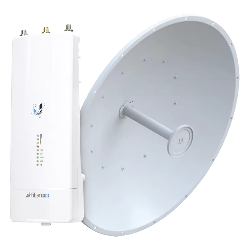 Airfiber Kit AF5X-HD con Antena Fiber 34 dBi Slant-45 UBIQUITI AF5X-HD-34-S45