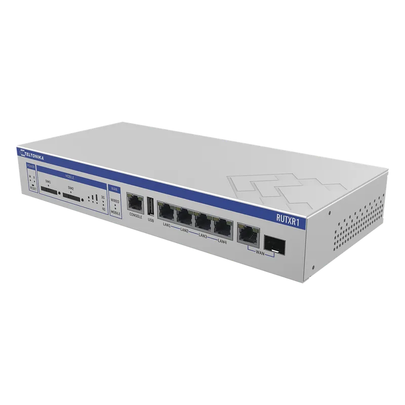Router Empresarial Quad-Core, LTE(4.5G) Cat6, VPN, Doble ranura SIM, Montaje en Rack TELTONIKA RUTXR1
