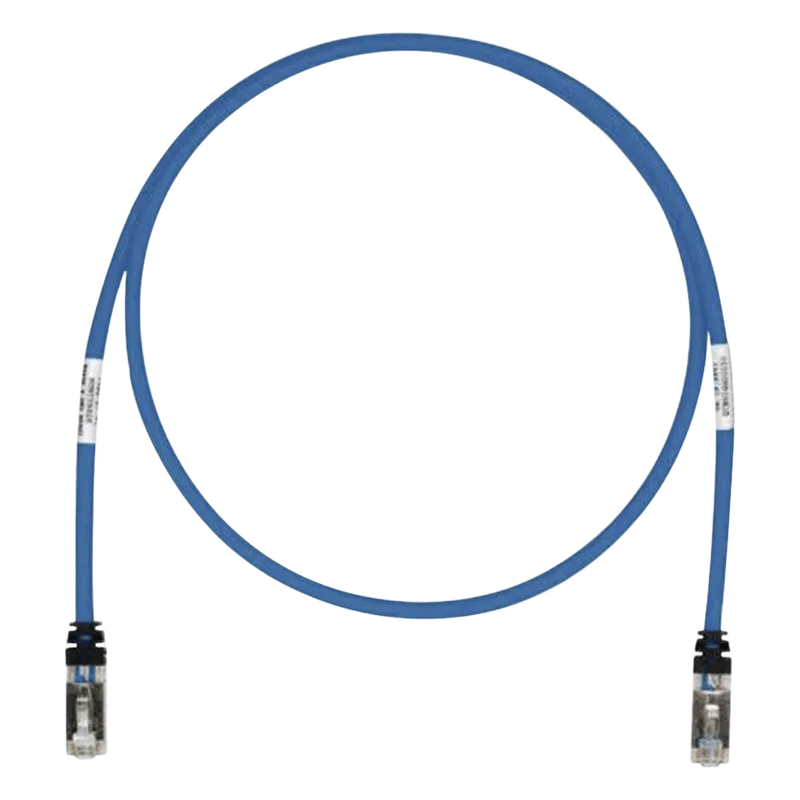Patch Cord Cat6A, Blindado S/FTP, CM/LS0H, 0.61 Metros (2 Pies), Color Azul PANDUIT STP6X2BU