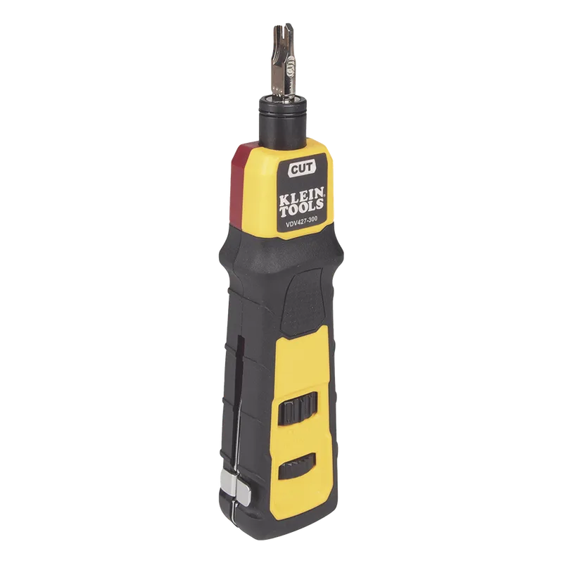 Herramienta Ponchadora de Impacto con Cuchilla para Paneles y Bloques de 66/110. Termina y Corta Cables CAT3, CAT5e y CAT6/6A en 1 paso KLEIN TOOLS VDV427300