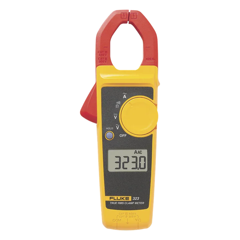 Amperimetro de Gancho de Verdadero Valor Eficaz (True RMS), Medida de Corriente en CA de 400 A y Tensión en CA y CC de 600V FLUKE FLUKE-323