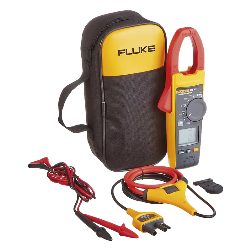 Amperimetro de Gancho, Para Medida de Corriente en CA de 999 A y Tensión en CA y CC de 600V FLUKE FLUKE-376FC