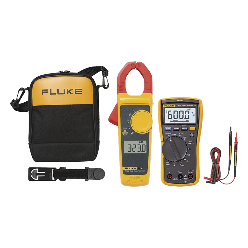 Juego de Multímetro FLUKE-117 y Amperímetro de Gancho Fluke-323 FLUKE-117/323KIT