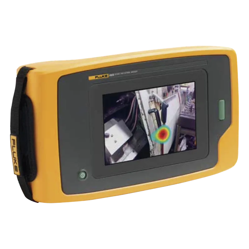 Cámara Ultrasónica Real de Imagen Acústica Industrial para Detección de Fugas en Ductos, Descargas Eléctricas, y Fallas en Rodamientos. ¡Solo FLUKE lo hace Posible: VEA LO QUE NO PUEDE OIR! FLK-II910