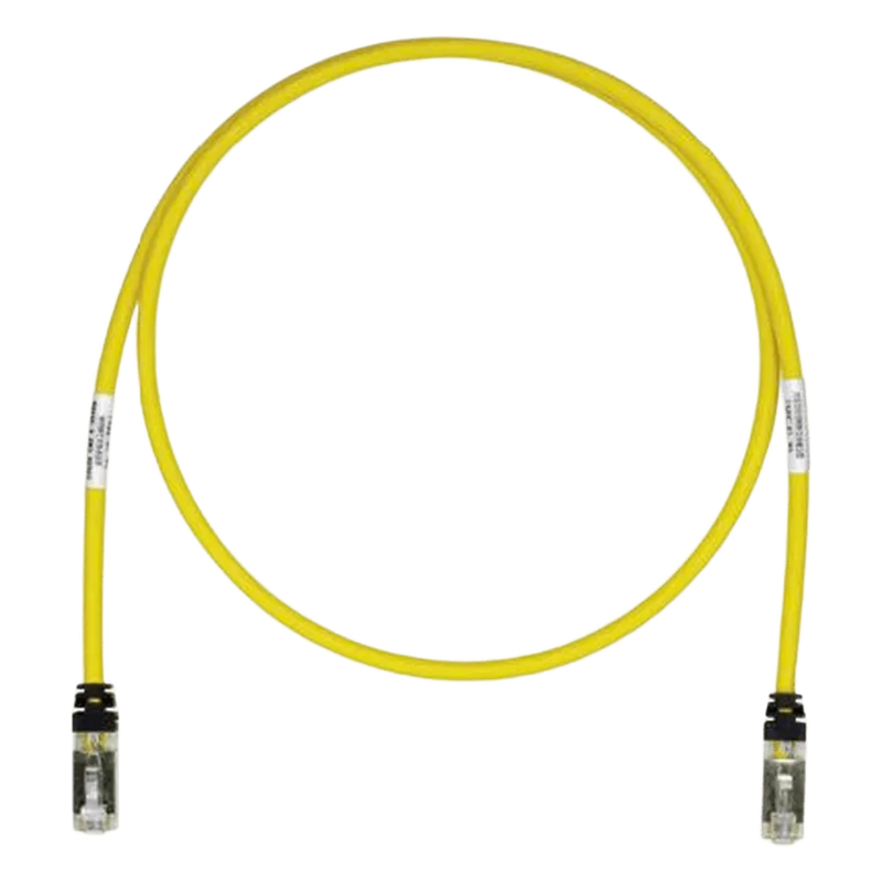 Patch Cord Cat6A, Blindado S/FTP, CM/LS0H, 7.62 Metros (25 Pies), Color Amarillo PANDUIT STP6X25YL