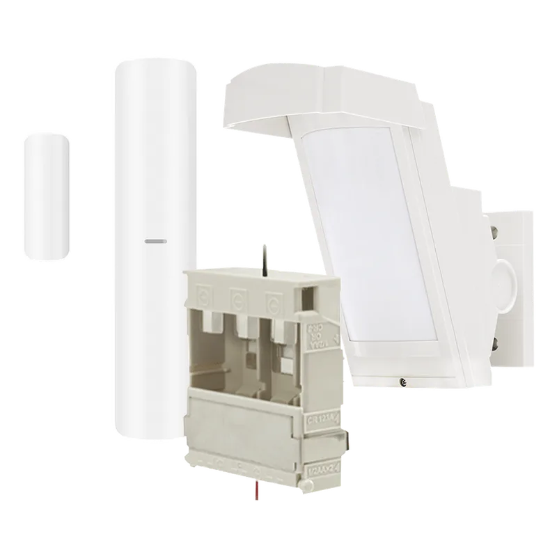 Detector de Movimiento PIR Antimascara / 100% Exterior / Inalámbrico / Hasta 12 metros a 85°; de cobertura/ Instalación a 3 metros / Incluye transmisor DS-PDMC-EG2-WB(B) para paneles AXPRO OPTEX HX40-RAM-W-HKV