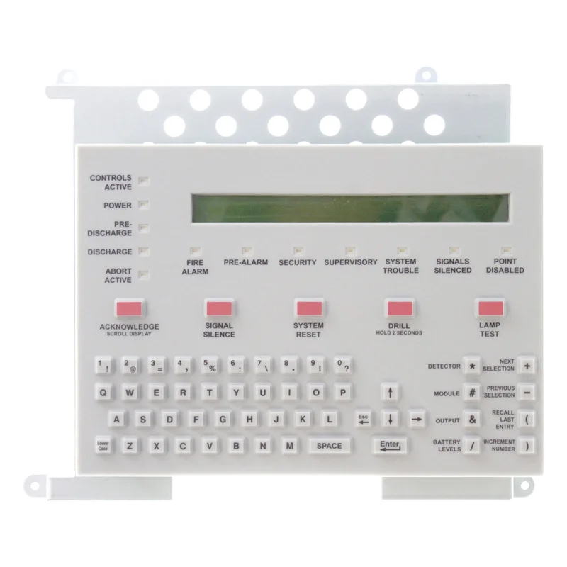 Teclado con Pantalla LCD de 80 Caracteres / Teclado QWERTY Completo / para Paneles NOTIFIER Serie ONYX NFS-320 y NFS2-640 KDM-R2