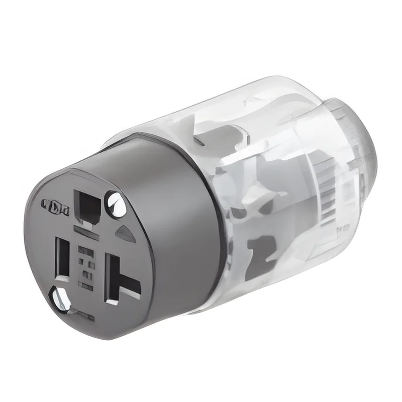 Conector Iluminado 20 A 125 V CA 2 Polos 3 Hilos (Nema 5-20R). HUBBELL HUB-520-LC
