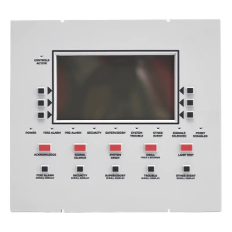 Anunciador remoto LCD retroiluminado con 160 caracteres visibles, teclado de goma y puerto RDP para panel NFS2-3030 y control de red NCA-2 NOTIFIER LCD-160