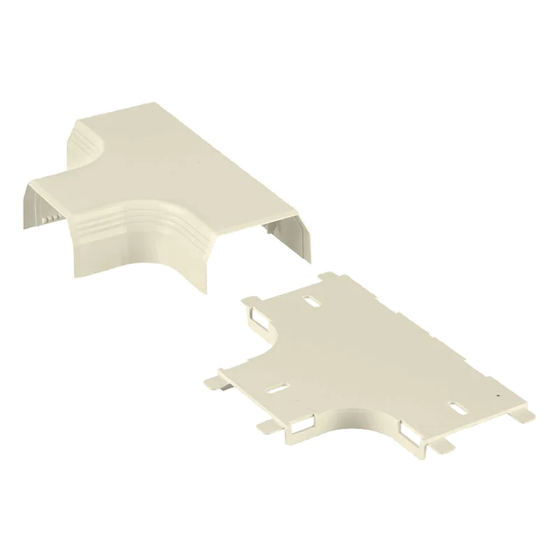 Accesorio en "T", para uso con canaleta T45, Material PVC Rígido, Color Blanco PANDUIT T45TWH