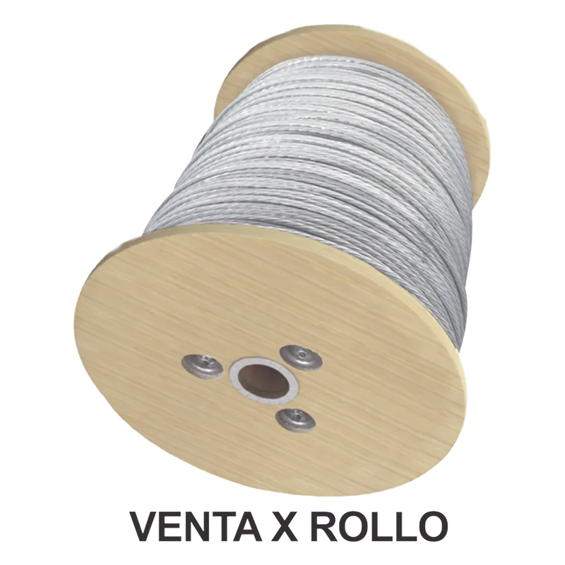 Cable Retenida de 3/8", Resistencia 4900 Kg, 7 Hilos (Carrete de 2000 metros). CAMESA S-RET-338CAM/2000