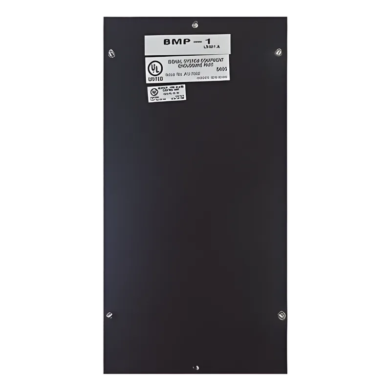 Placa ciega para cubrir una posición de módulo sin usar en paneles y anunciadores de incendio NOTIFIER, compatible con módulos opcionales NCM-W, NCM-F y TM-4 BMP-1