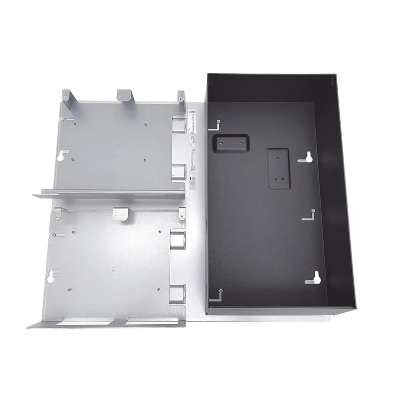 Chasis de 2 filas con micrófono incluido, para montar el procesador de audio digital DVC-EM junto con un NFS2-3030 o NCA-2, en gabinetes NOTIFIER CAB-4 CA-2N