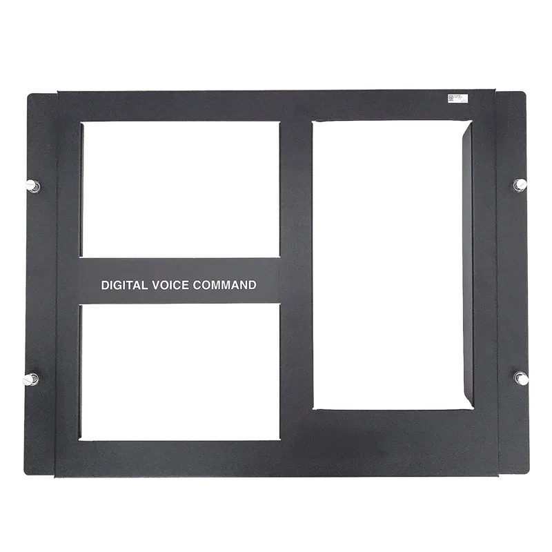 Placa de revestimiento de dos hileras para chasis CA-2 de sistemas de audio DVC / acero calibre 16 / gabinetes serie CAB-4 / negro NOTIFIER DPA-2B