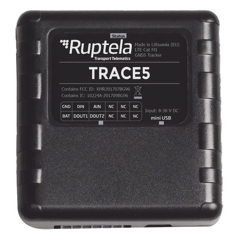 Localizador Vehicular 2G y 4G/ Rastreo / Conducción eficiente / Deteccion de Jammer RUPTELA TRACE5LC