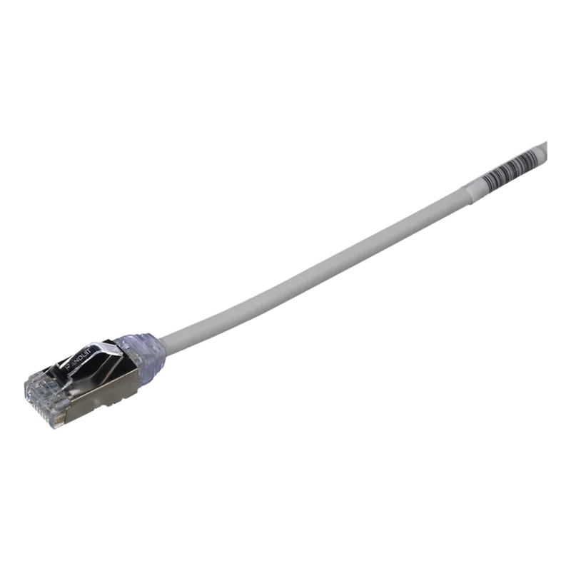 Patch Cord Cat6A, Diámetro Reducido 28 AWG, Blindado S/FTP, CM/LS0H, 3 Metros (9.84 Pies), Color Gris PANDUIT STP28X3MIG