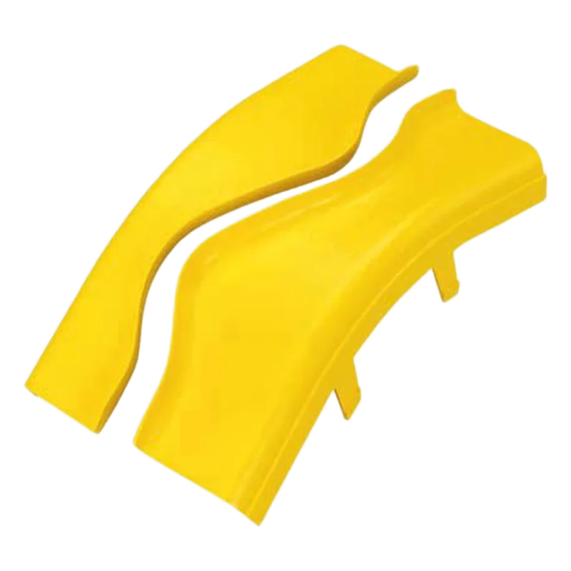 Tapa de Bajada Vertical Exterior de 45º, Para uso con Canaletas 4X4 FiberRunner™, Color Amarillo PANDUIT FROV45SC4LYL