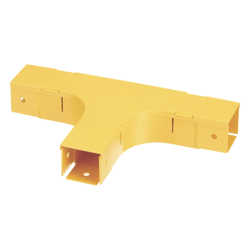 Accesorio en T Horizontal, Con Ángulos a 90º, Para Canaletas FiberRunner™ 2X2, Color Amarillo PANDUIT FT2X2LYL