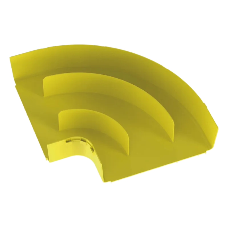 Ángulo Recto a 90º Horizontal, Para Canaletas FiberRunner™ 12X4, Color Amarillo PANDUIT FRRA12X4LYL