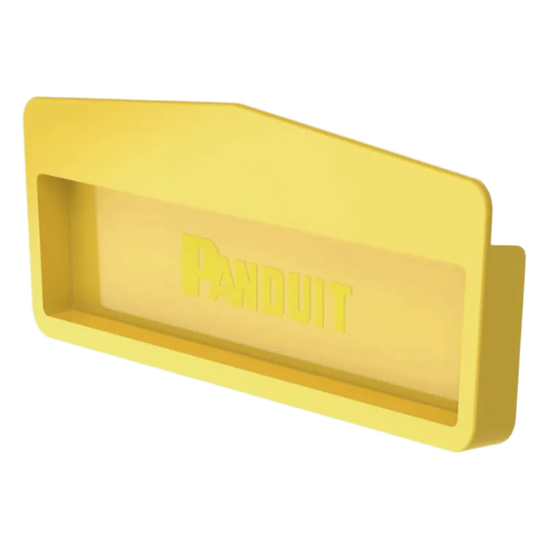 Tapa Final Para Canaletas FiberRunner™ 12x4, de Instalación a Presión, Color Amarillo PANDUIT FREC12X4LYL