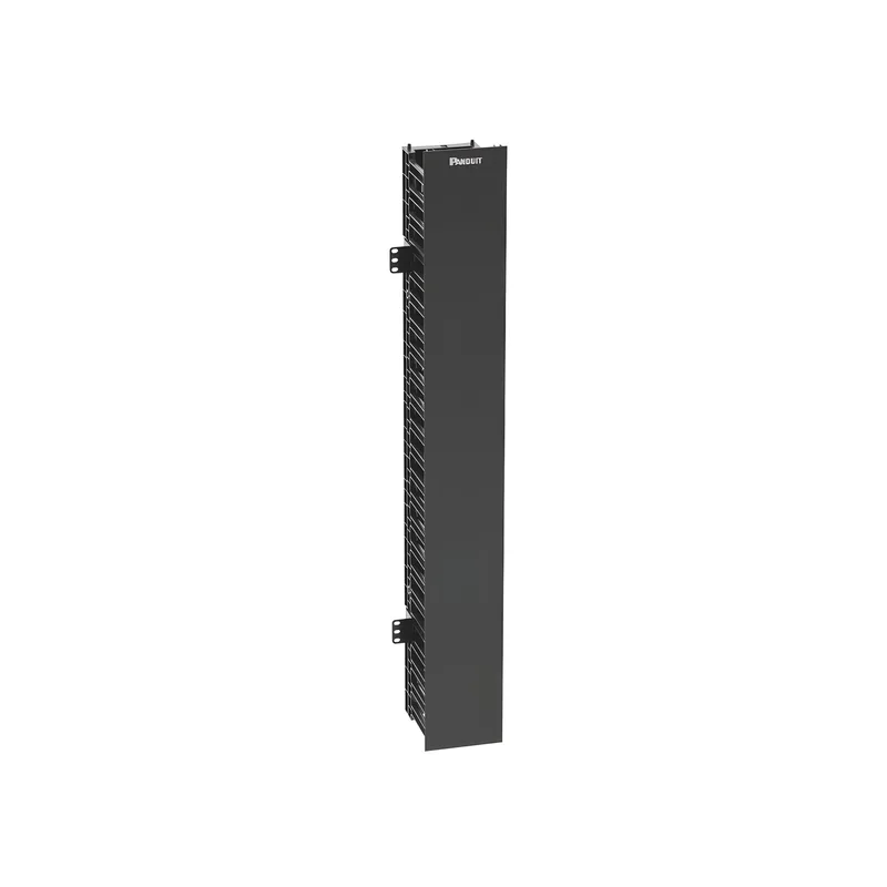 Organizador Vertical NetRunner, Sencillo (Solo Frontal), Para Rack Abierto de 22 Unidades, 4.9 in de Ancho, Color Negro PANDUIT WMPVF22E
