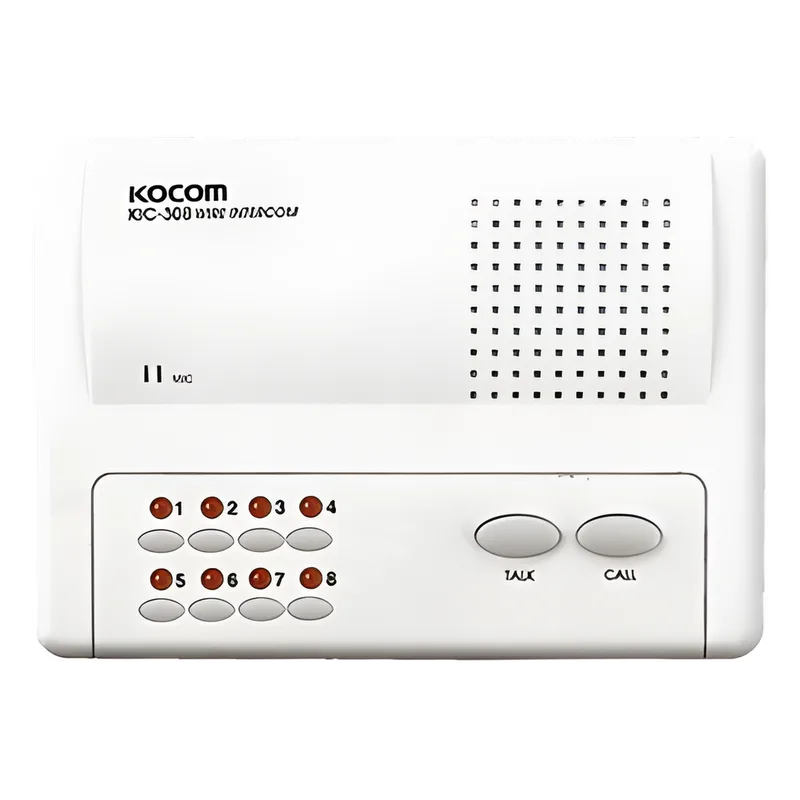 Sistema de intercomunicador manos libres para 8 extensiónes KIC-308