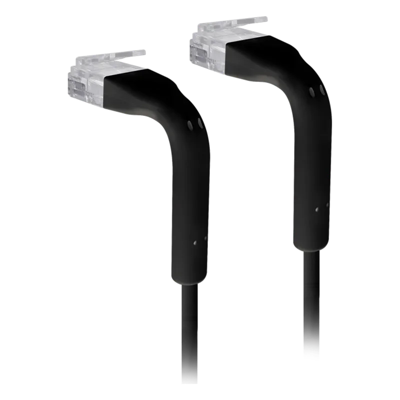 UniFi Patch Cable Cat6 Ultradelgado GbE con Botas Flexibles, Color Negro, 3 Metros (9.84 Pies) UBIQUITI U-CABLE-PATCH-3M-RJ45-BK