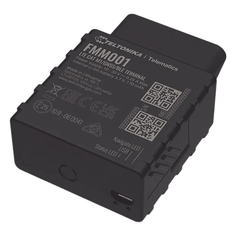 Eficiente rastreador vehicular 4G LTE CAT M1 OBD II TELTONIKA FMM001