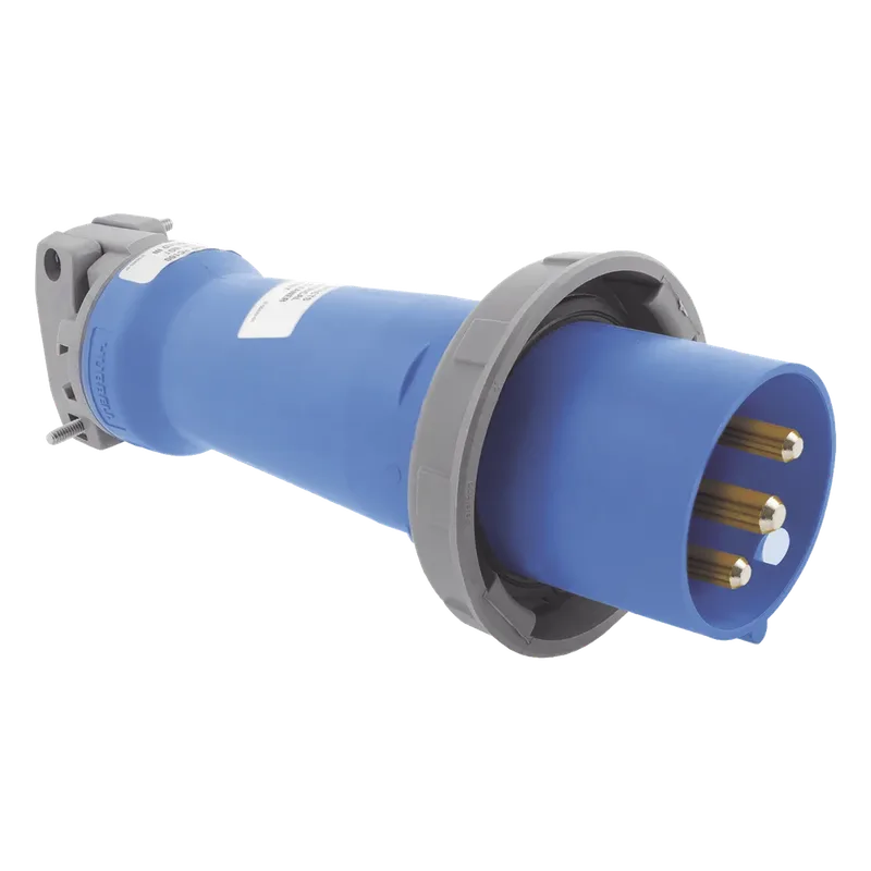 Clavija industrial, 30 A, 250 V CA, 2 Polos 3 Hilos, IP67. Grado Industrial. HUBBELL HUB-HBL-330-P6W