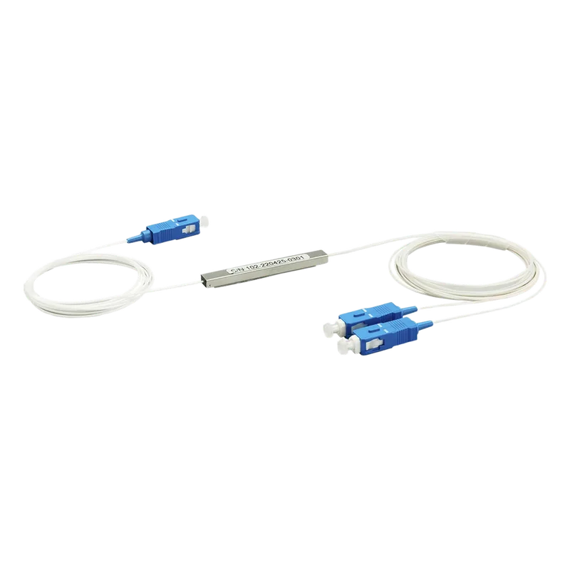 Splitter (Divisor Óptico) tipo PLC, de 1x2, conectores SC/UPC TEMPO TM-PLC-1X2UPC