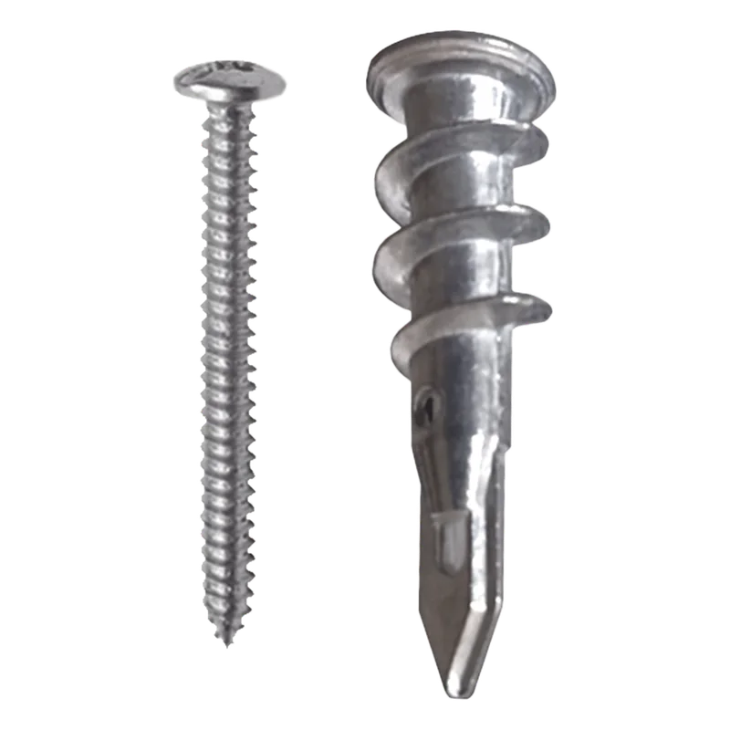 Taquete Métalico TPD Zinc con tornillo 8 x 1 1/4", Ideal para Uso con carteles publicitarios, Electrodomésticos THORSMAN TPD-ZINC