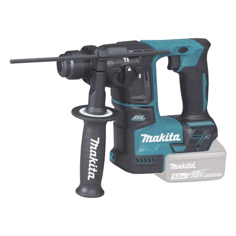Martillo rotatorio inalámbrico sin accesorios, cargador ni batería, 17 mm (11/16") Motor Sin Carbones LXT de 18V MAKITA DHR171Z
