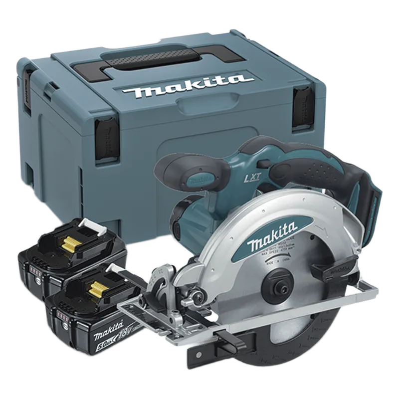 Sierra Circular Inalámbrica de 18V, Diámetro de Disco 6-1/2in, 3700 Rpm , Incluye 2 Baterías Li-Ion de 3.0 Ah, Cargador y Maletín. MAKITA DSS611RFE