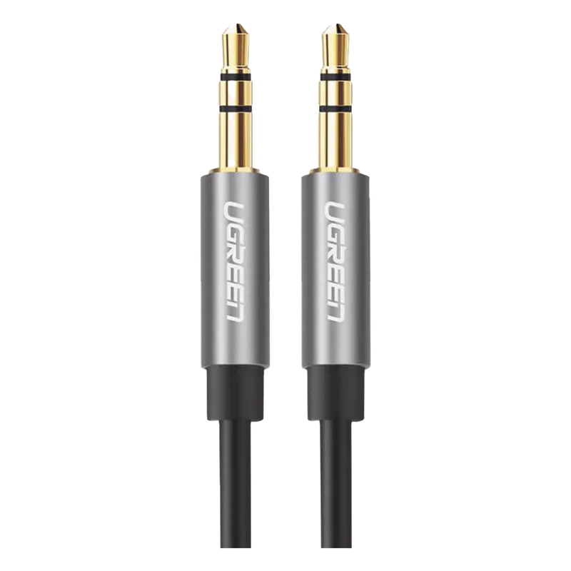 Cable Auxiliar 5 Metros / Conector 3.5mm a 3.5mm / Macho a Macho / Cubierta de TPE / Carcasa de Aluminio / Color Negro UGREEN 10737