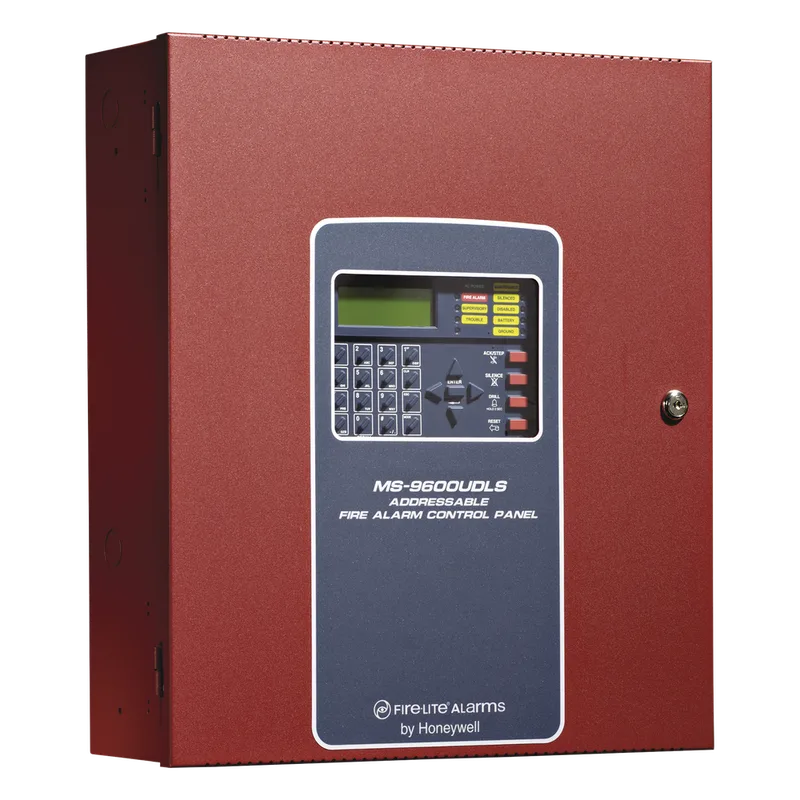 Panel de detección de incendio direccionable inteligente de 318 puntos, expandible a 636, sin comunicador digital integrado FIRE-LITE MS-9600-LS