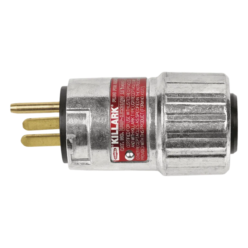 Clavija entrada recta, 20 A 125 V CA, Nema 5-20P. Uso en Áreas Clasificadas. HUBBELL KILLARK HUB-UGP-202-31QW