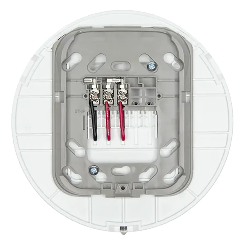 Base audiovisual inalámbrica direccionable para montaje en techo, color blanco, línea SWIFT compatible con paneles Fire-Lite WAV-CWL