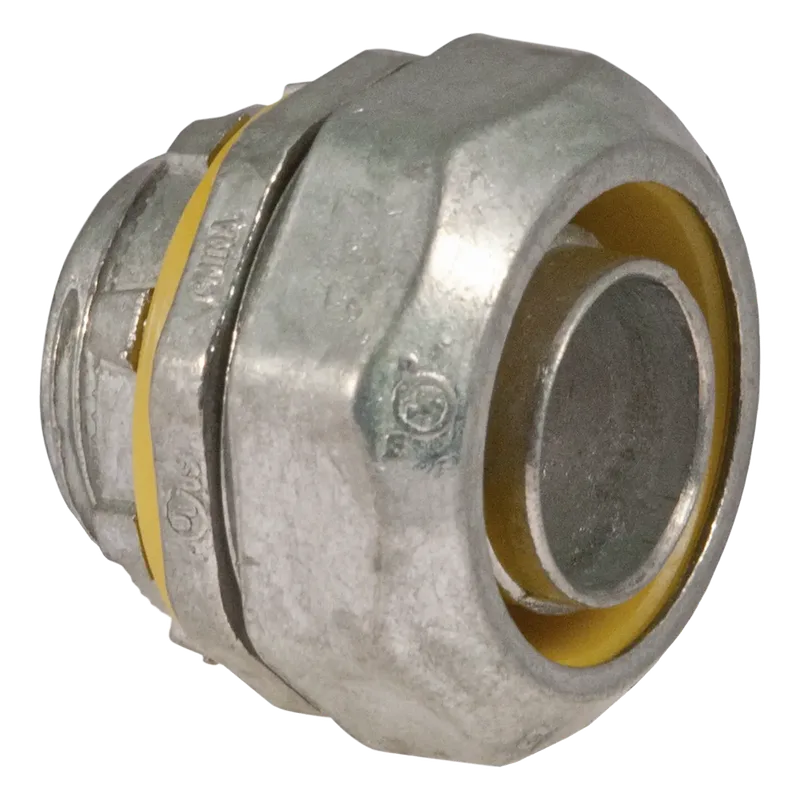 Conector recto metálico para tubería liquidtight de 2" (51 mm). HUBBELL HUB-340-8DC