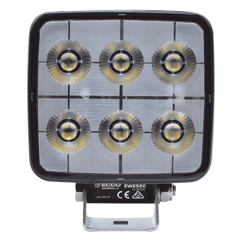 Luz de Trabajo de 6 LED, 2800 lumenes, 12-24 VCD ECCO EW2520
