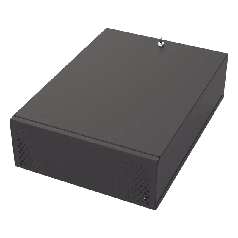 Gabinete Metálico para DVR/NVR con Chapa y llave. EPCOM INDUSTRIAL GABVID4R3